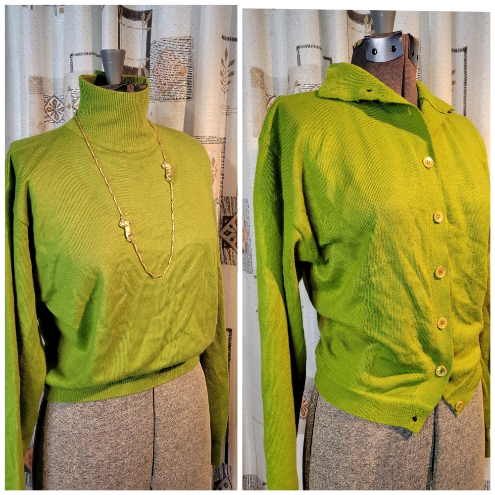 Vintage Acid Green Sweater